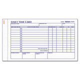 Employee Time Card, Daily, Two-sided, 4-1-4 X 7, 100-pad