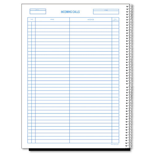 Wirebound Call Register, 8 1-2 X 11, 3, 700 Forms-book