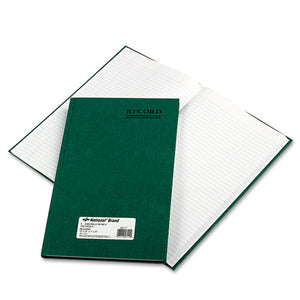 Emerald Series Account Book, Green Cover, 150 Pages, 12 1-4 X 7 1-4