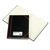 Texthide Record Book, Black-burgundy, 150 Green Pages, 10 3-8 X 8 3-8