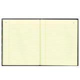 Texthide Record Book, Black-burgundy, 150 Green Pages, 10 3-8 X 8 3-8