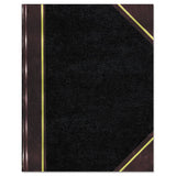 Texthide Notebook, Black-burgundy, 500 Pages, 14 1-4 X 8 3-4