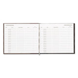 Visitor Register Book, Black Hardcover, 128 Pages, 8 1-2 X 9 7-8