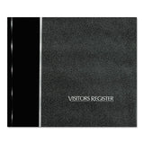 Visitor Register Book, Black Hardcover, 128 Pages, 8 1-2 X 9 7-8