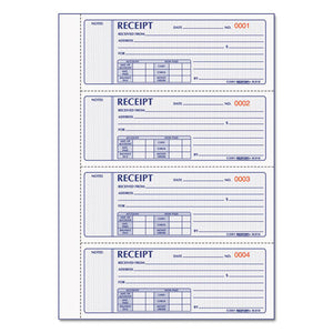 Money Receipt Book, 7 X 2 3-4, Carbonless Triplicate, 200 Sets-book