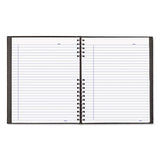 Notepro Notebook, 1 Subject, Medium-college Rule, Black Cover, 11 X 8.5, 100 Sheets