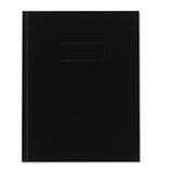 Business Notebook, Medium-college Rule, Black Cover, 9.25 X 7.25, 192 Sheets