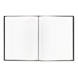 Business Notebook, Medium-college Rule, Black Cover, 9.25 X 7.25, 192 Sheets