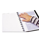 Miraclebind Notebook, 1 Subject, Medium-college Rule, Black Cover, 11 X 9.06, 75 Sheets