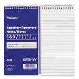 Reporters Note Pad, Medium-college Rule, Blue Cover, 80 White 4 X 8 Sheets