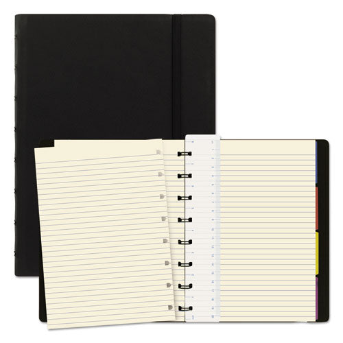 Notebook, 1 Subject, Medium-college Rule, Black Cover, 8.25 X 5.81, 112 Sheets