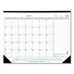 Ecologix Monthly Desk Pad Calendar, 22 X 17, 2021