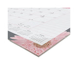 Monthly Desk Pad Calendar, 22 X 17, Pink-white Sheets, Clear Binding, Clear Corners, 12-month (jan To Dec): 2023