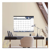 Desk Pad Calendar, 22 X 17, Gold Detail; Blue-purple-white, 2022