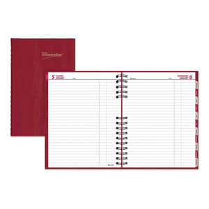 Coilpro Daily Planner, Ruled, 1 Page-day, 10 X 7.88, Red, 2021