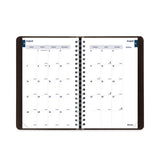 Academic Daily-monthly Planner, 8 X 5, Black Cover, 12-month (aug To July): 2022 To 2023