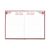 Daily-monthly Planner, 8.25 X 5.75, Red Cover, 12-month (jan To Dec): 2023