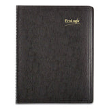 Ecologix Recycled Monthly Planner, 11 X 8.5, Black Soft Cover, 2021