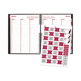 Coilpro Weekly Appointment Book In Columnar Format, 11 X 8.5, Black Cover, 12-month (jan To Dec): 2023
