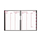 Coilpro Weekly Appointment Book In Columnar Format, 11 X 8.5, Black Cover, 12-month (jan To Dec): 2023