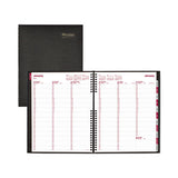 Coilpro Weekly Appointment Book In Columnar Format, 11 X 8.5, Black Cover, 12-month (jan To Dec): 2023