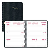Essential Collection Weekly Appointment Book In Columnar Format, 11 X 8.5, Daisy Black-pink Cover, 12-month(jan To Dec): 2023