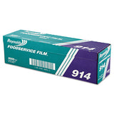 Pvc Film Roll With Cutter Box, 18" X 1000 Ft, Clear