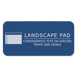 Wide Landscape Format Writing Pad, Medium-college Rule, 11 X 9.5, White, 40 Sheets