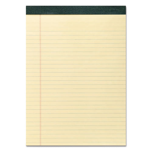 Recycled Legal Pad, Wide-legal Rule, 8.5 X 11, Canary, 40 Sheets, Dozen