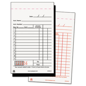 Sales Receipt Book, Carbon Duplicate, 3 2-5 X 5 3-5, 50-book, 100 Books-carton