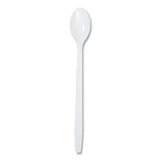 Polypropylene Cutlery, Soda Spoon, 7.87", White, 1,000/carton