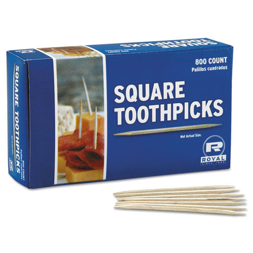 Square Wood Toothpicks, 2 3-4
