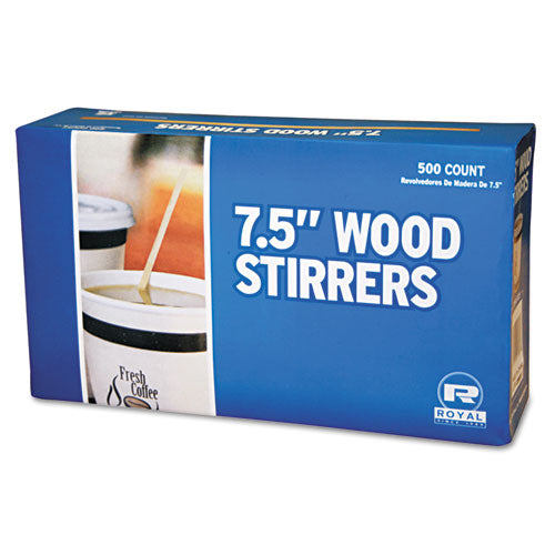 Wood Coffee Stirrers, 7 1-2