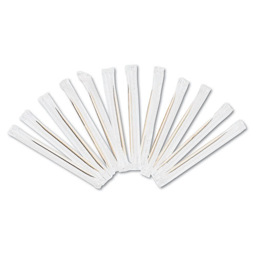 Cello-wrapped Round Wood Toothpicks, 2 1-2