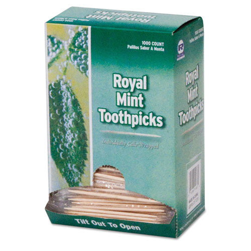 Mint Cello-wrapped Wood Toothpicks, 2 1-2