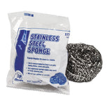 Large Stainless Steel Sponge, Polybagged, 1.75 Oz, 12-pk, 6 Pk-ct