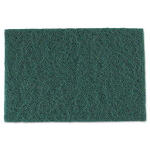 Medium-duty Scouring Pad, 6 X 9, Green, 60-carton