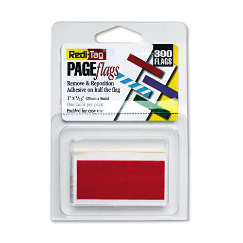 Removable-reusable Page Flags, Red, 300-pack