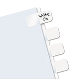 Legal Index Tabs, 1-5-cut Tabs, White, 1" Wide, 104-pack