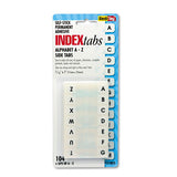 Legal Index Tabs, 1-12-cut Tabs, A-z, White, 0.44" Wide, 104-pack