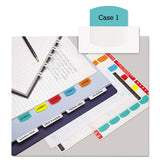 Laser Printable Index Tabs, 1-12-cut Tabs, White, 0.44" Wide, 180-pack