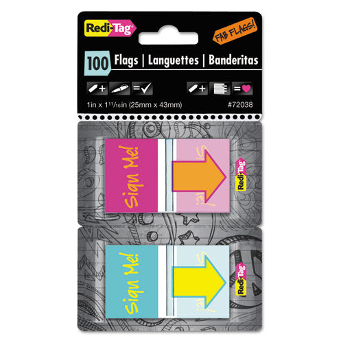 Pop-up Fab Page Flags W-dispenser, 