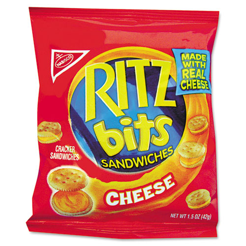 Ritz Bits, Cheese, 1.5 Oz Packs, 60-carton