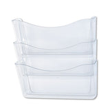 Unbreakable Single Pocket Wall File, Letter, Clear