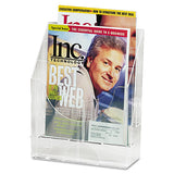 Optimizers Multipurpose Six-pocket Organizer, 9.75w X 4.25d X 12h, Clear