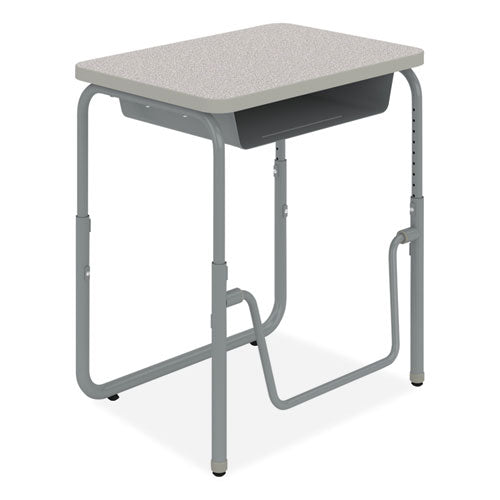Alphabetter 2.0 Height-adjustable Student Desk With Pendulum Bar, 27.75