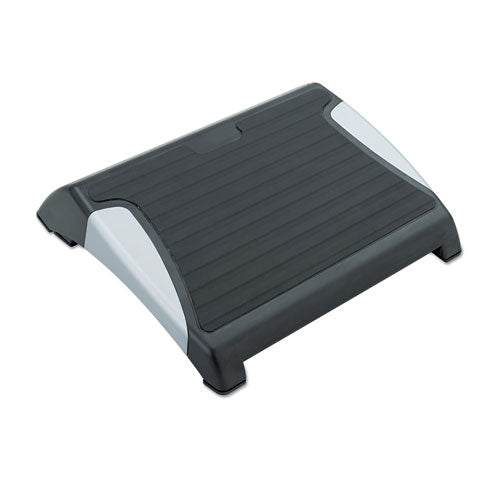 Restease Adjustable Footrest, 15.5w X 13.75d X 3.25 To 5h, Black-silver
