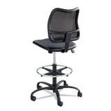 Vue Series Mesh Extended-height Chair, 33" Seat Height, Supports Up To 250 Lbs., Black Seat-black Back, Black Base