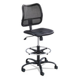 Vue Series Mesh Extended-height Chair, 33" Seat Height, Supports Up To 250 Lbs., Black Seat-black Back, Black Base