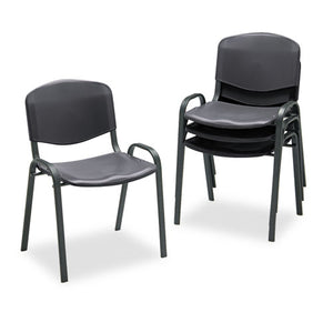 Stacking Chair, Black Seat-black Back, Black Base, 4-carton